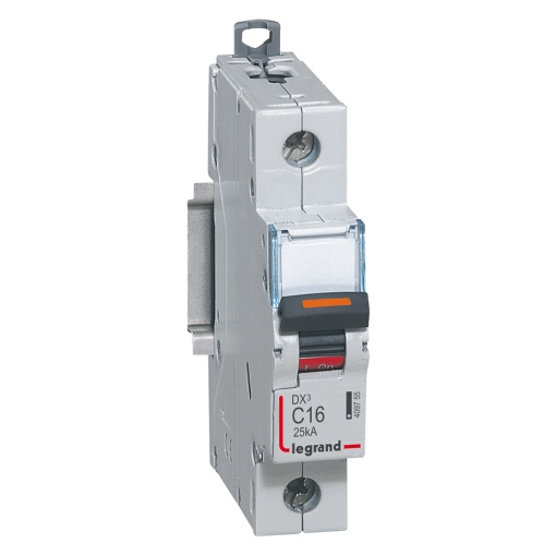 Disjuntores DX3 - 25kA - 1P - 230400 V - 16 A - curva C - 1 módulo