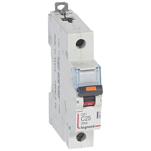 Disjuntores DX3 - 25kA - 1P - 230400 V - 25 A - curva C - 1 módulo