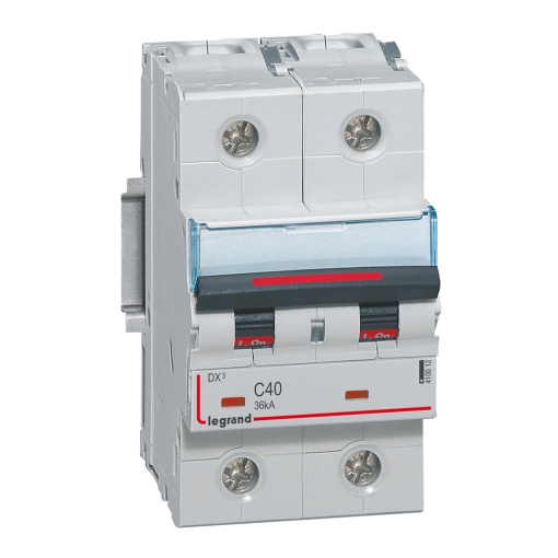 Disjuntores DX3 - 36kA - 2P - 230400 V - 10 A - curva C - 3 módulos