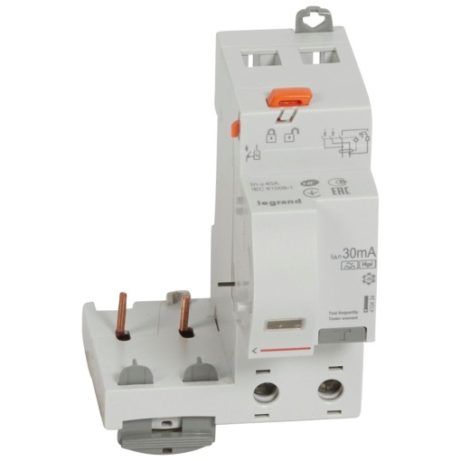 Bloco diferencial adaptável DX3 p disj. 1Mpólo 2P 230 V - 40 A - 30 mA - F