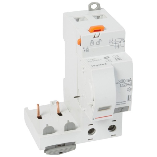 Bloco diferencial adaptável DX3 p disj. 1Mpólo 2P 230 V 40 A 300 mA - F