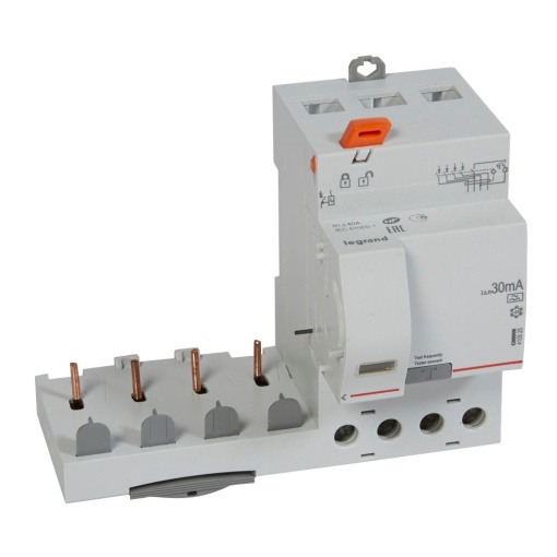 Bloco dif. adaptável DX3 p disj. 1Mpólo 4P - 400 V - 40A - 30mA - tipo A