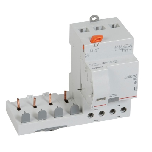 Bloco dif. adaptável DX3 p disj. 1Mpólo 4P - 400 V - 40A - 300mA - tipo A