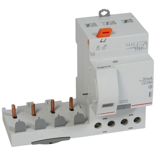 Bloco dif. adaptável DX3 p disj. 1Mpólo 4P - 400 V - 63A - 30mA - tipo F