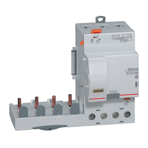 Bloco dif. adaptável DX3 p disj. 1Mpólo 4P 400 V 63A 300mA seletivo - tipo F