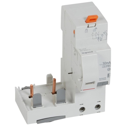 Bloco diferencial adaptável DX3 - 2P - 230 V - 63 A - 30 mA - tipo F