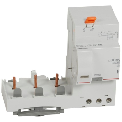 Bloco diferencial adaptável DX3 3P - 400 V 63 A - 300mA - tipo F
