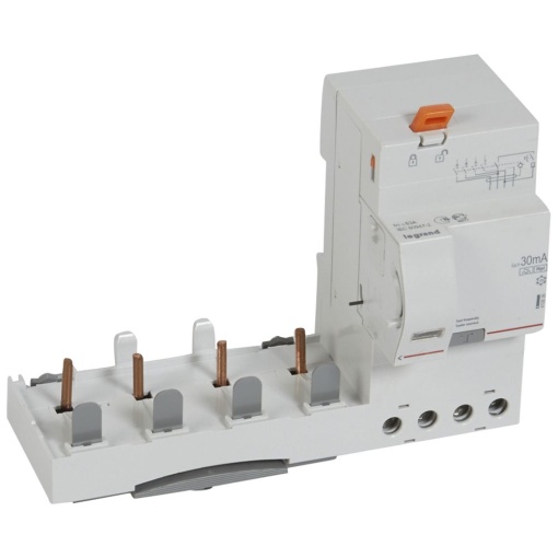 Bloco diferencial adaptável DX3 4P - 400 V 63 A - 30mA - tipo F