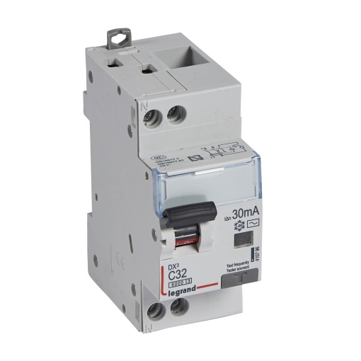 Disjuntor diferencial DX3 1PN C32 6000A10kA 30 mA - 2 módulos - tipo AC