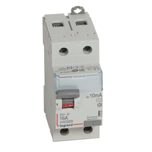DX³-ID - Interruptor diferencial - 2P - 230 V - 16 A - 10 mA - Tipo AC