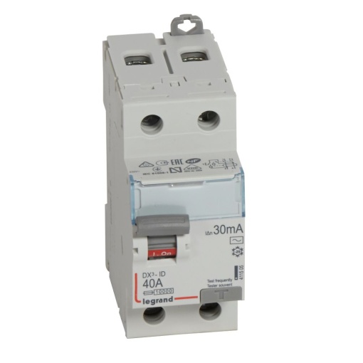 DX³-ID - Interruptor diferencial - 2P - 230 V - 40A - 30MA - Tipo AC