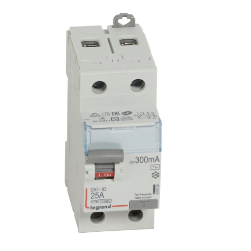 DX³-ID - Interruptor diferencial - 2P - 230 V - 25 A - 300 mA - Tipo AC