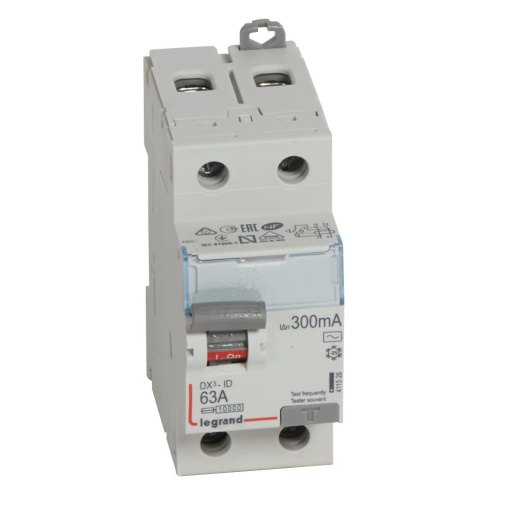 DX³-ID - Interruptor diferencial - 2P - 230 V - 63 A - 300 mA - Tipo AC