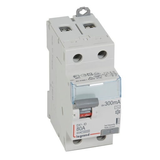 DX³-ID - Interruptor diferencial - 2P - 230 V - 80 A - 300 mA - Tipo AC