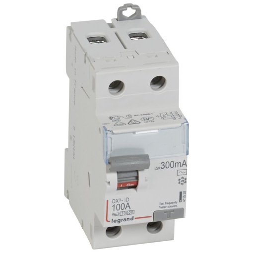DX³-ID - Interruptor diferencial - 2P - 230 V - 100 A - 300 mA - Tipo AC