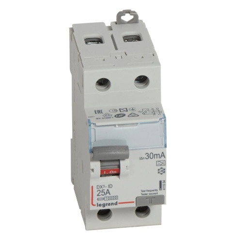 DX³-ID - Interruptor diferencial - 2P - 230 V - 25 A - 30 mA - Tipo A