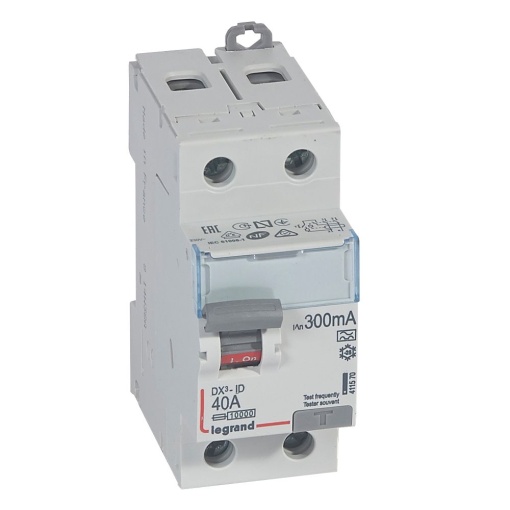 DX³-ID - Interruptor diferencial - 2P - 230 V - 40 A - 300 mA - Tipo A