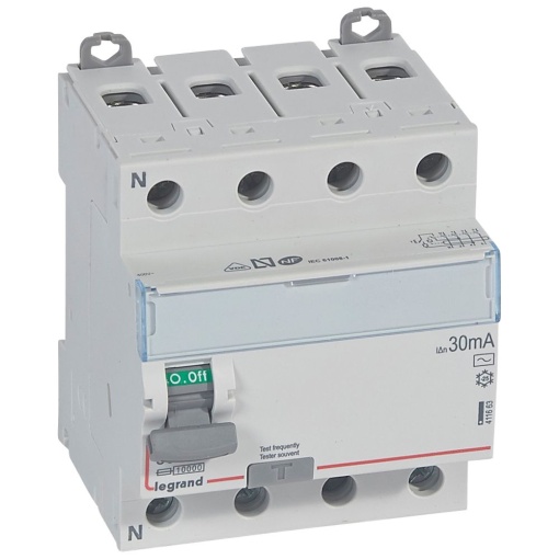 DX³-ID - Interruptor diferencial - 4P - 400 V- 80A 30mA Tipo AC