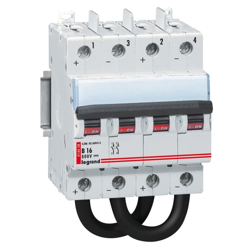 Disjuntor corrente contínua DX3 2P C16 800 V