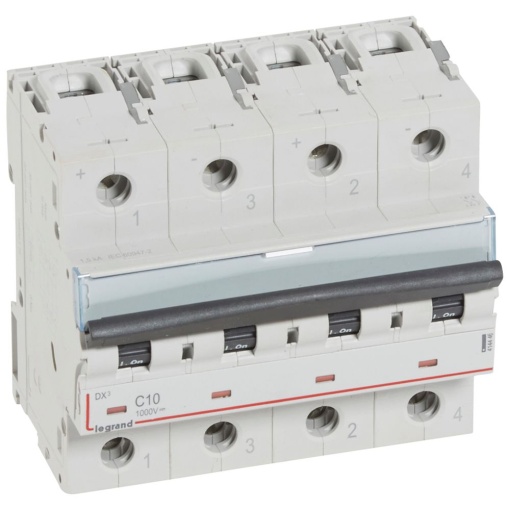 Disjuntor corrente contínua DX3 2P C10 1000 V