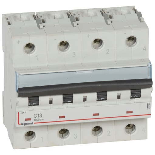 Disjuntor corrente contínua DX3 2P C13 1000 V