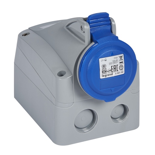 Tomadas salientes P17 - 200250 V - 16 A - 2PT- IP44