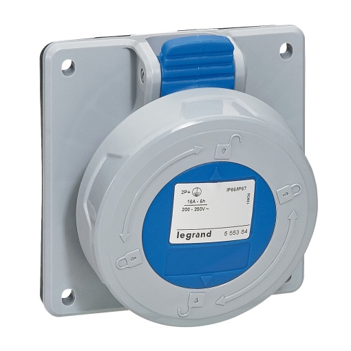 Tomadas de encastrar P17 -32 A - 200250 V - 2PT-IP6667