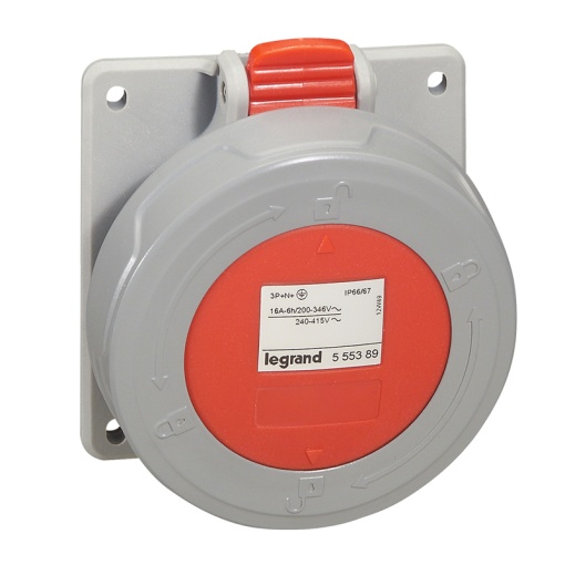Tomadas de encastrar P17 - 32 A - 380415 V - 3PT-IP6667