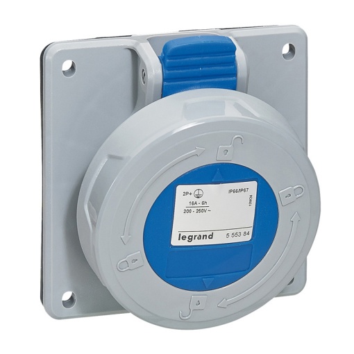 Tomadas de encastrar P17 -32 A - 200250 V - 2PT-IP6667
