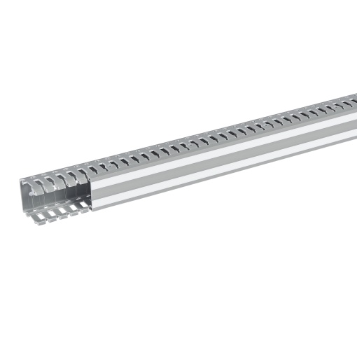 Calhas de cablagem Lina 25 - PVC cinza RAL 7030 - 40X40 mm