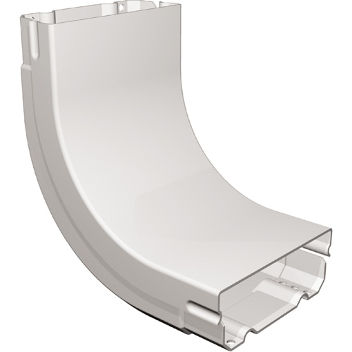 Caminho de cabos PVC - Ângulo de subida a 90o com tampa - 200 x 75 mm
