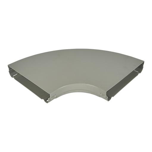 Caminho de cabos PVC - Curva a 90o com tampa - 400 x 75 mm