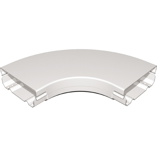 Caminho de cabos PVC - Curva a 90o com tampa - 400 x 100 mm