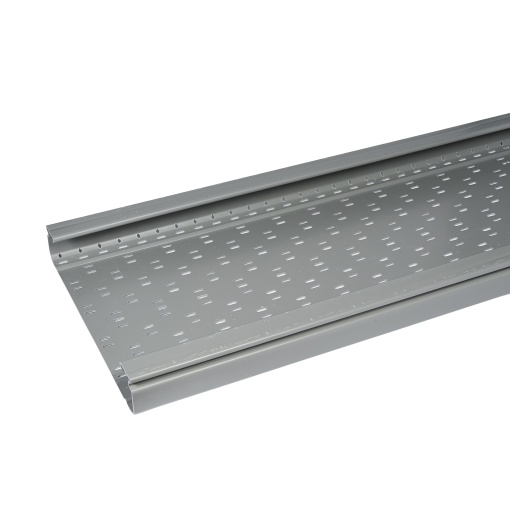 Caminho de cabos PVC - calha perfurada - 600 x 100 mm
