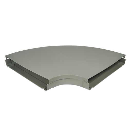 Caminho de cabos PVC - Curva a 90o com tampa - 600 x 100 mm