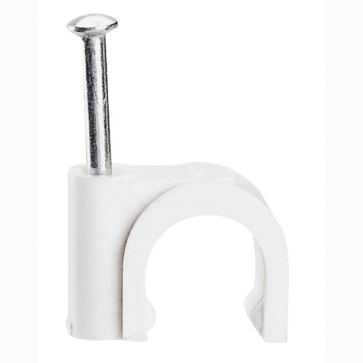 Braçadeira "Fixfor" Para tubos ou cabos redondos -para cabo Ø 5 mm branco