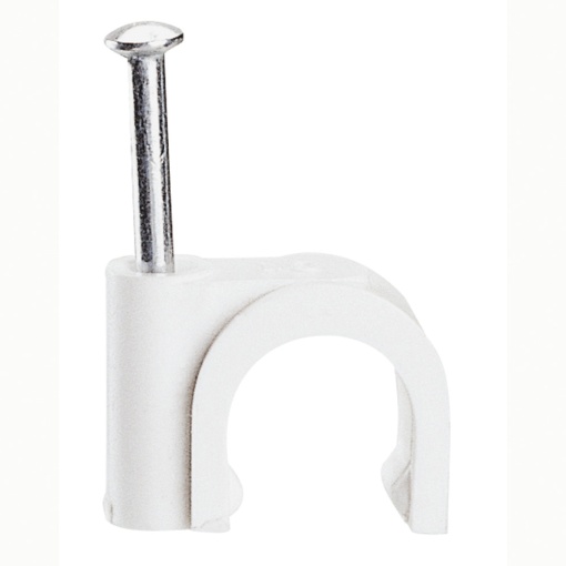 Braçadeira "Fixfor" Para tubos ou cabos redondos -para cabo Ø 8 mm branco