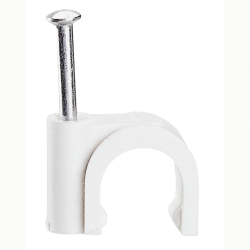 Braçadeira "Fixfor" Para tubos ou cabos redondos -para cabo Ø 7 mm branco