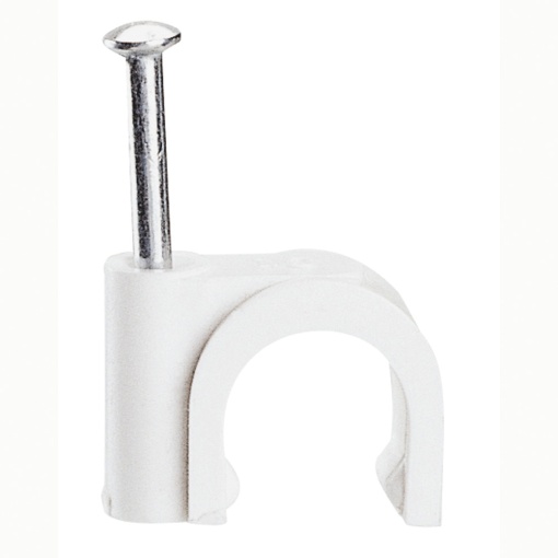 Braçadeira "Fixfor" Para tubos ou cabos redondos -para cabo Ø 6 mm branco