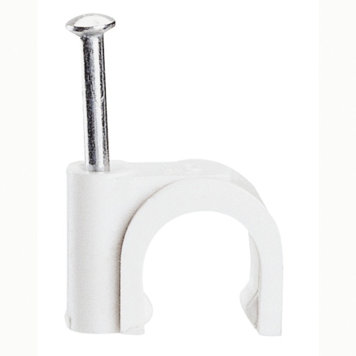 Braçadeira "Fixfor" Para tubos ou cabos redondos -para cabo Ø 9 mm branco