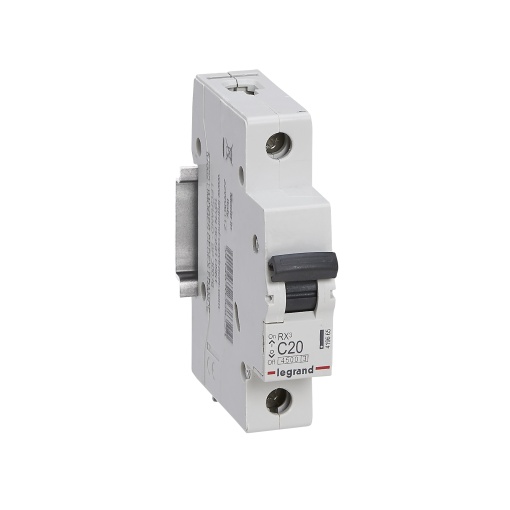 RX3 Disjuntor unipolar 20A 230400V - Curva C -Poder de corte 4,5kA - 1 mód