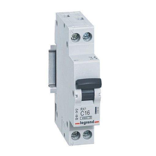 RX3 Disjuntor 1PN - 16A 230V - Curva C -Poder de corte 4,5kA - 1 mód
