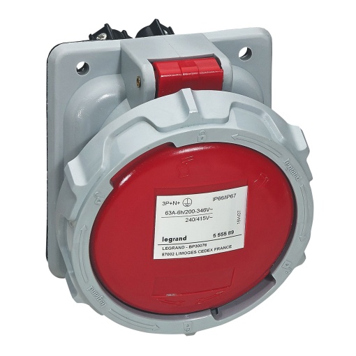 Tomadas de encastrar P17 - 63 A - 380415 V - 3PNT - IP6667