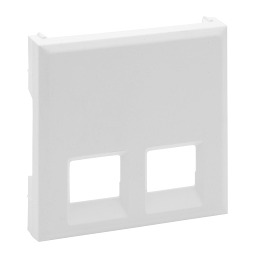 Niloé Step - Centro para RJ 45 com 2 saídas - Branco mate