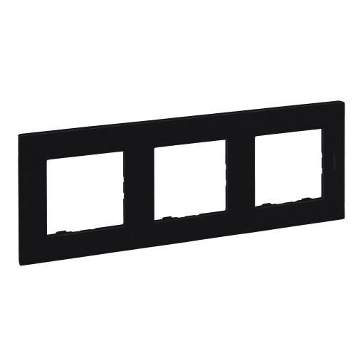 Niloé Step - Quadro Triplo horizontalvertical - Preto mate