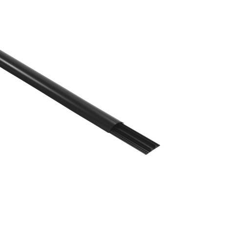 Calha de passagem de chão PVC IK 08 - 2 M - 75X18 - Preto