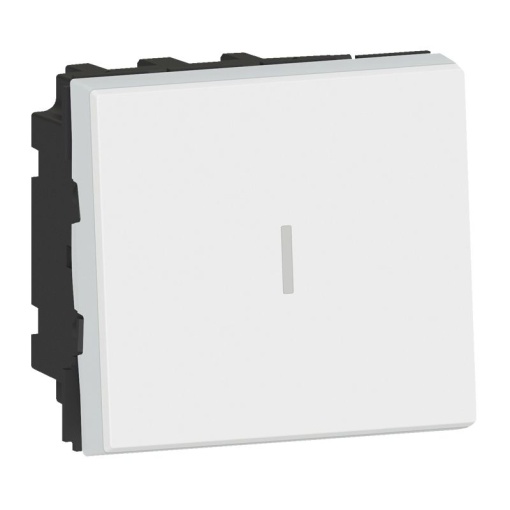 Mosaic - Inversor de grupo 10AX-250V- ligad.de parafusos - 2 módulos - branco