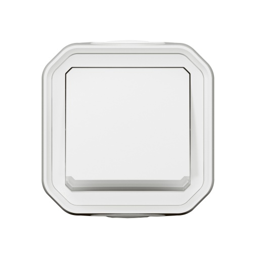 Plexo IP 55 monobloco encastrar - Botão simples luminoso NA, Branco
