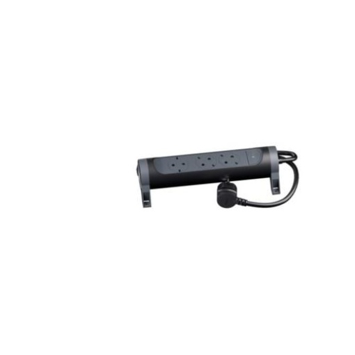 Bloco multitomadas 3 x 2PT c interruptor - cabo 1,5m - PretoCinzento escuro