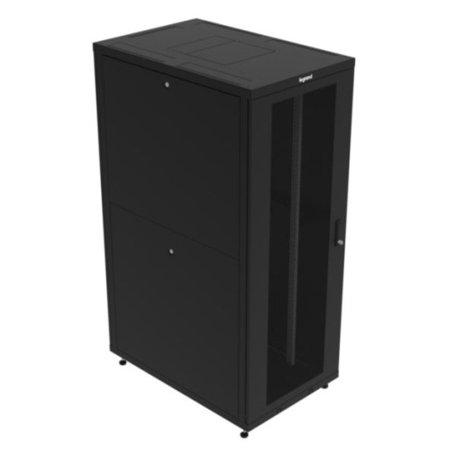 Armário 42U 800 x 1000 com portas, painéis laterais, pés e kit de aterramento